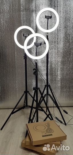 Кольцевая лампа 26см Студийный свет Со штативом