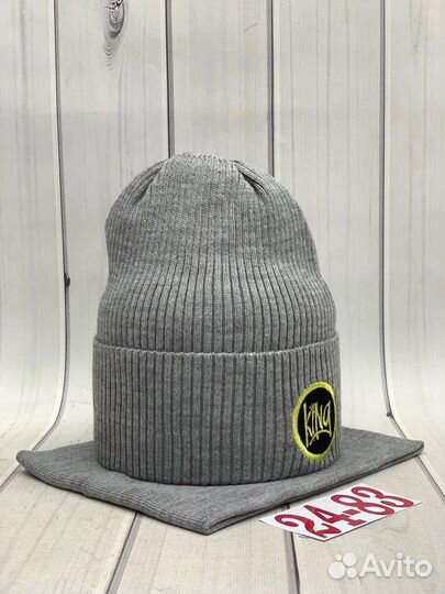 Комплект шапка и снуд для мальчика