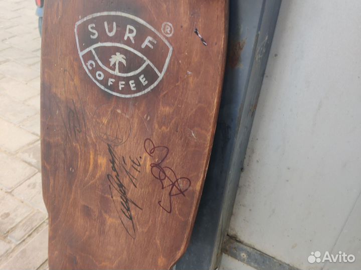 Лонгборд EastCoast с автографами футболистов +пени