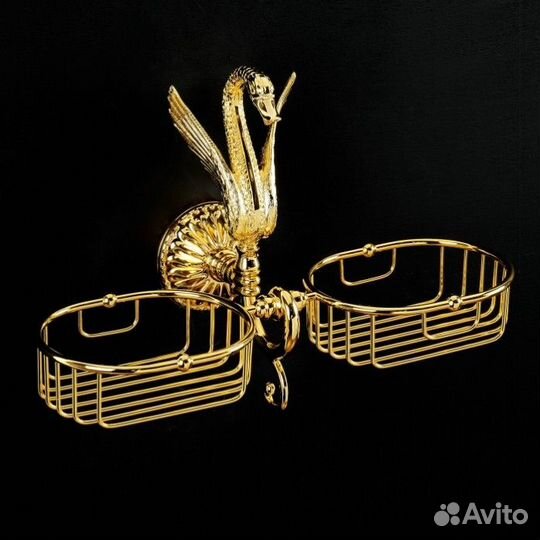 Решётка-корзинка двойная Migliore Luxor 26126 золото