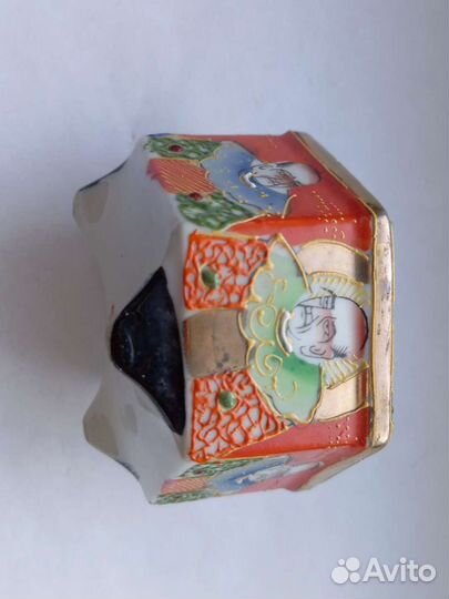 Вазочка Япония роспись эмалевыми красками