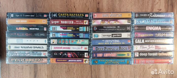 Аудиокассеты Кино Алиса Nirvana Metallica и др