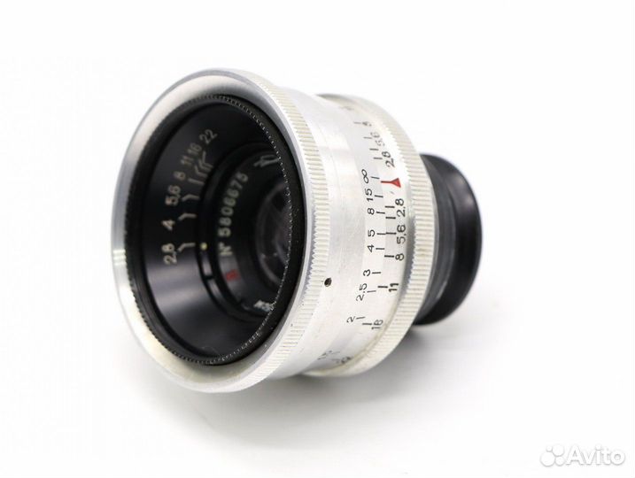 Юпитер-12 П 2.8/35 М39 silver кмз в тубусе