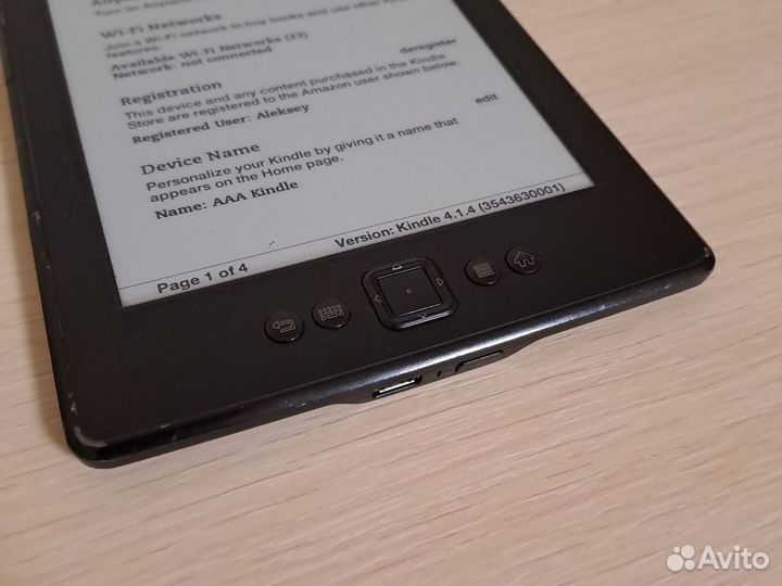 Электронная книга amazon kindle 4 модель D01100