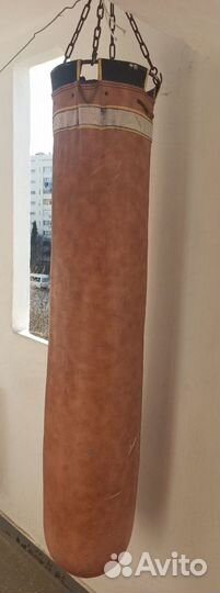 Боксёрская груша с кольцом JAB (Кожа)