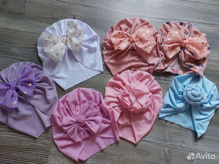 Шапка тюрбан,чалма для девочки