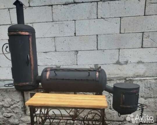 Мангал/коптильня/печь под казан