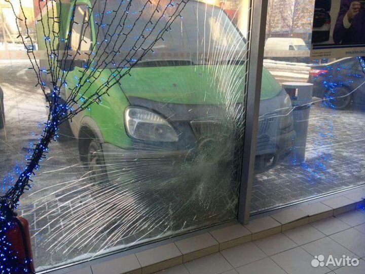 Бронь пленка для стекол окон 56 мкм антивандальная