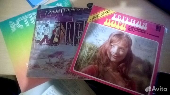 Советские пластинки, около 100 штук