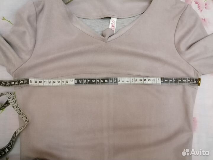 Платье под замшу 42-44