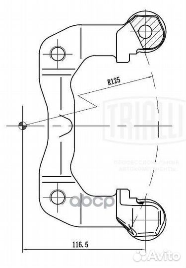 Скоба суппорта для а/м VW Polo Sedan (RUS) (10)