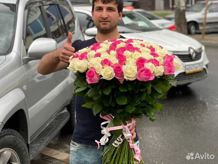 Розы 101 роза 51 Цветы с доставкой