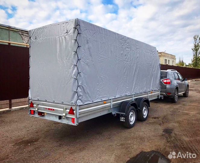 Прицеп Мзса 817735.012 - 4,5 метра тент 1,8 скос