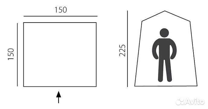 Палатка для душа BTrace Solo