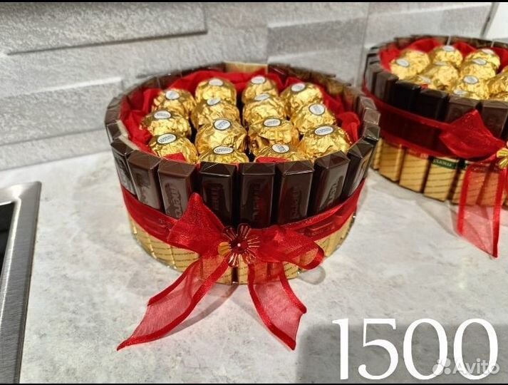 Сладкие букеты из конфет