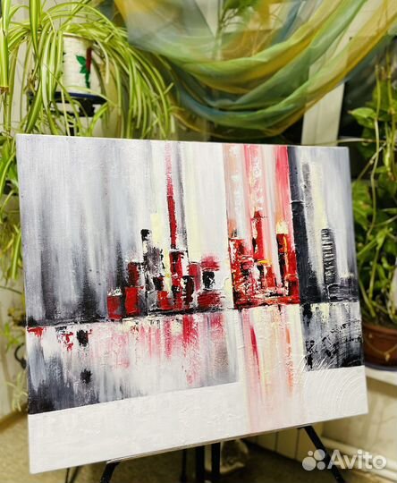 Абстракция, интерьерная картина, акрил