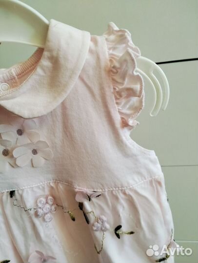 Платье боди для девочки 68