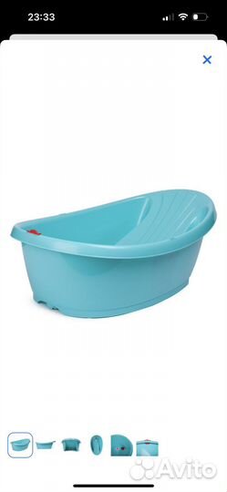 Детская ванночка с термометром