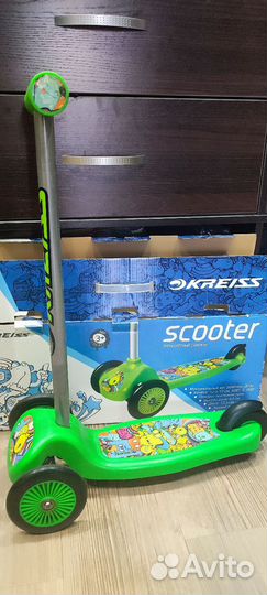 Самокат детский трехколесный kreiss