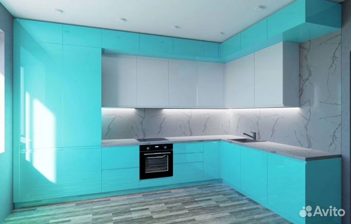 Кухни с антресолями до потолка артикул 73047