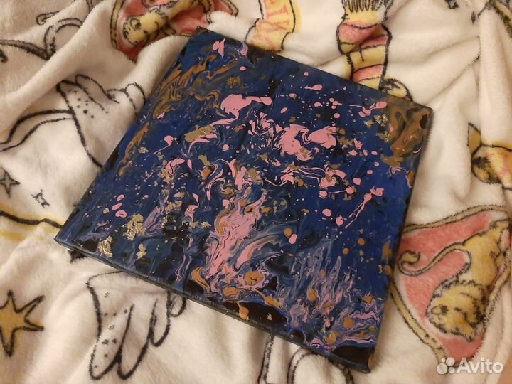 Картина жидким акрилом