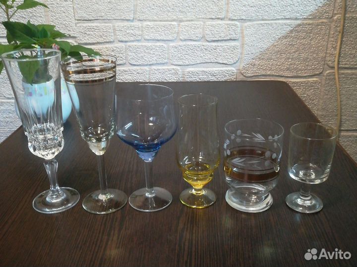 Тонкие стаканы и фужеры для добора