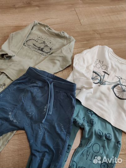 Пакет классных брендовых вещей для мальчика 80-86