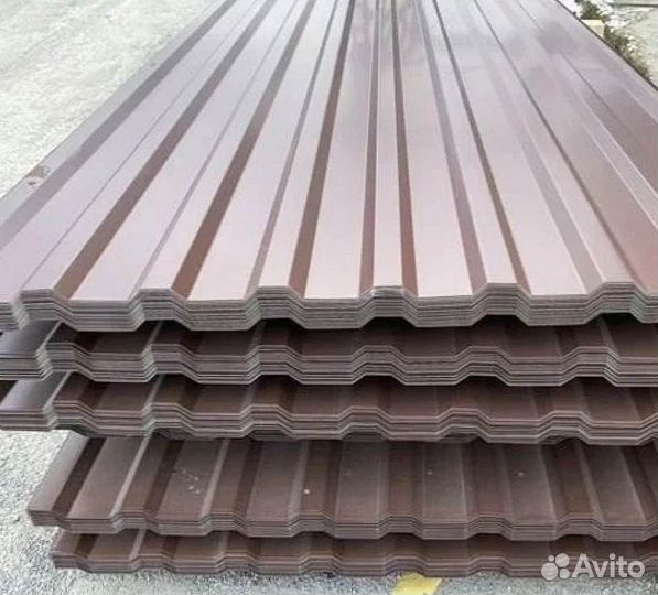 Профнастил мп20 коричневый