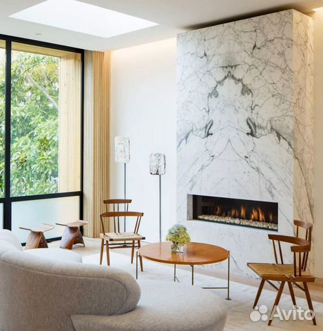 Каминная облицовка из мрамора для камина