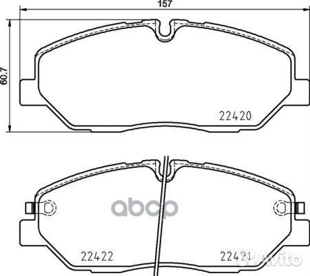P30090 колодки дисковые передние Hyundai H350