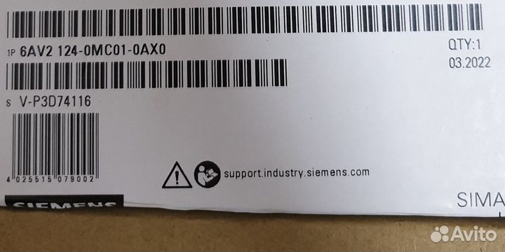 6AV2124-0MC01-0AX0 панель оператора simatic TP1200