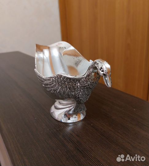 Вазочка металлическая Лебедь, Rosenberg, Германия