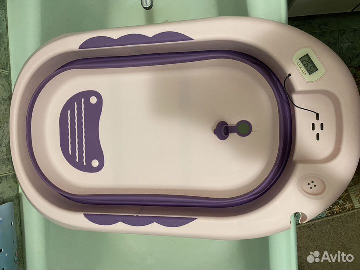 Ванночка складная с термометром