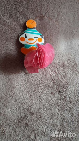 Бумажное украшение на ёлку СССР