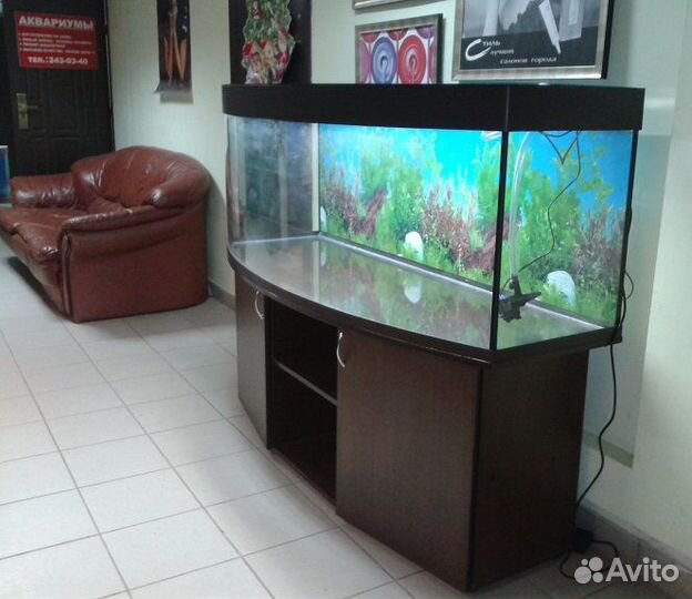 Аквариум700 свет биофильтр фон подставка