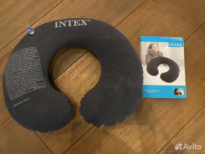 Подушка дорожная intex надувная