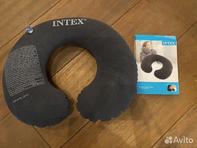 Подушка дорожная intex надувная