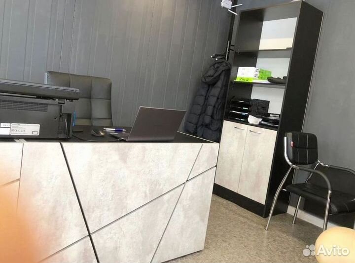 Стол руководителя Концепт Серый Мрамор