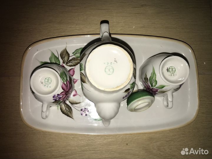 Кофейный сервиз Тет-а-тет, винтаж, СССР