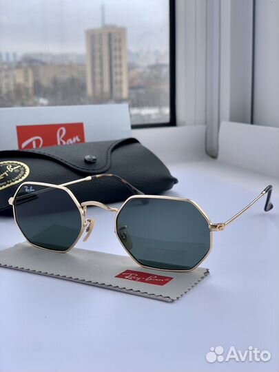 Очки Ray Ban Octagonal черные