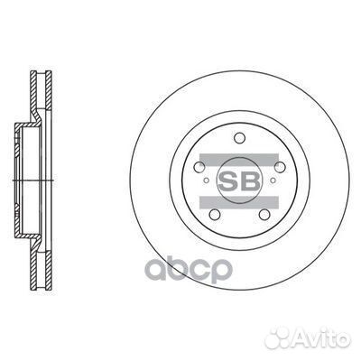 Диск тормозной Toyota RAV4 2.0/2.2D 06 SD4082 S