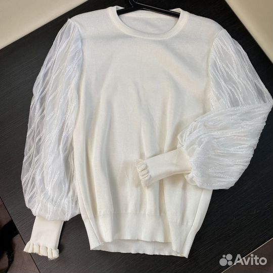 Кофта блузка кардиган 46