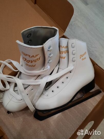 Коньки Graf davos gold фигурные Новые 32