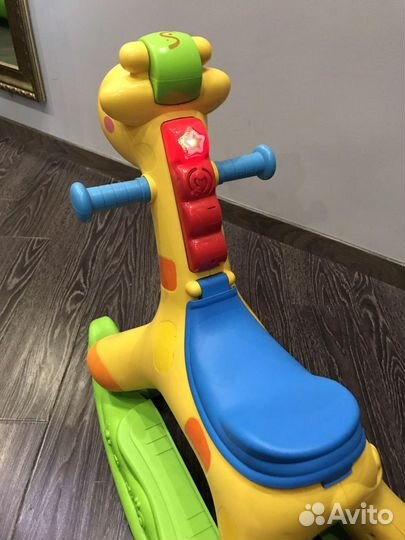 Качалка-каталка 2в1 Жирафик