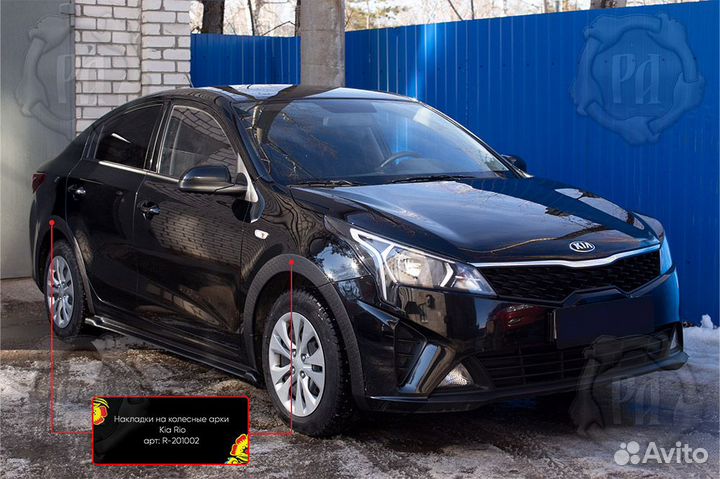 Накладки на арки Kia Rio 4 (20+) RA