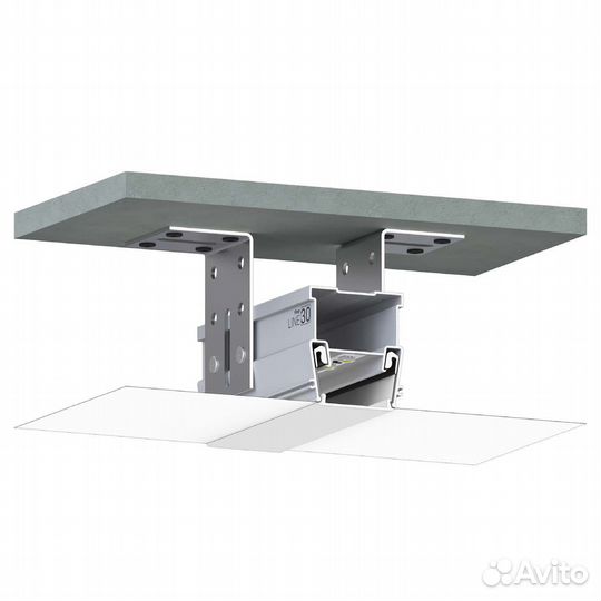 Разделительный профиль line 30 натяжных потолков