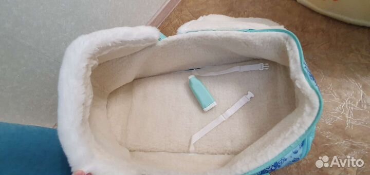 Меховая люлька переноска