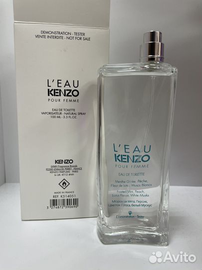 Kenzo L'eau pour femme edt 100мл тестер