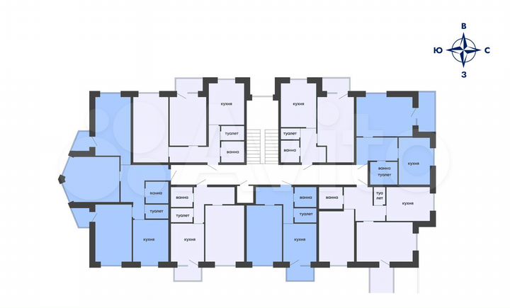 1-к. квартира, 39 м², 4/5 эт.