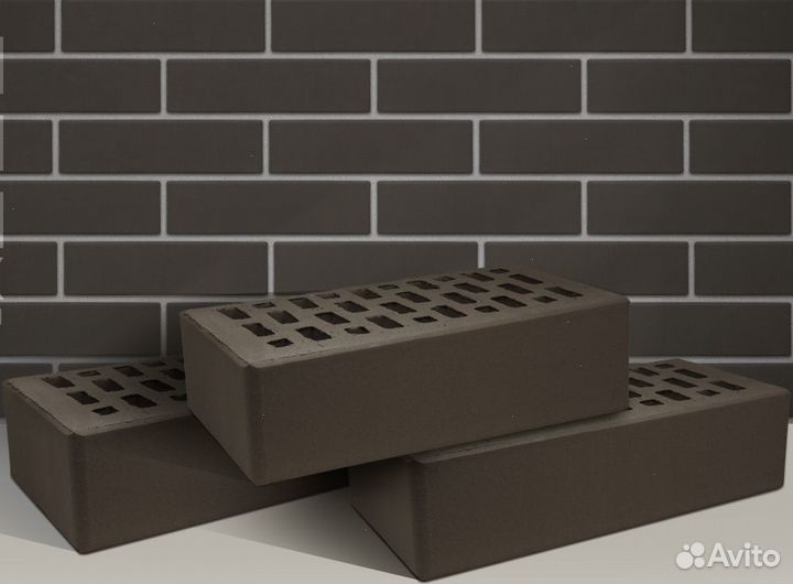 Лицевой кирпич коричневый